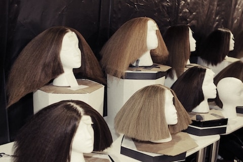 Backstage at Rick Owens S/S13