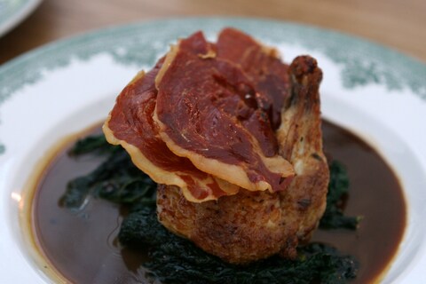 Chicken saltimbocca at Great Court
