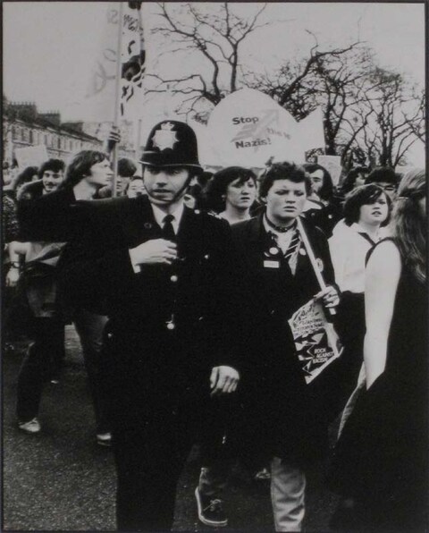 Punks on the Rock Against Racism demonstration.