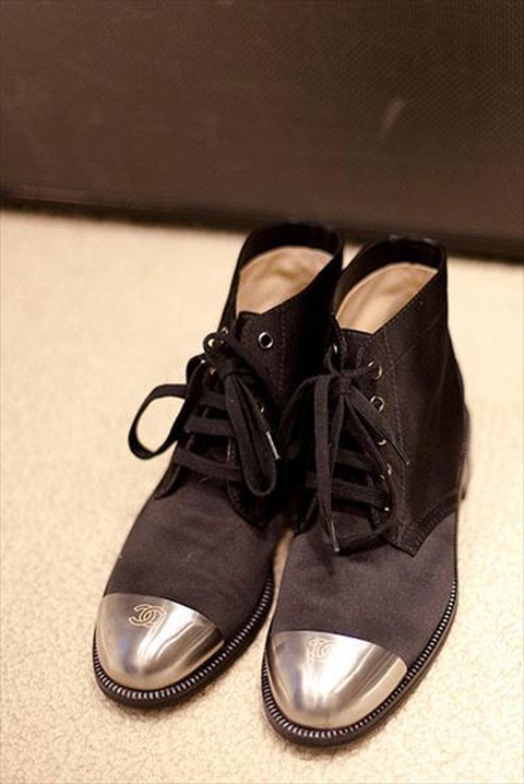 Chanel toecap boots A/W11