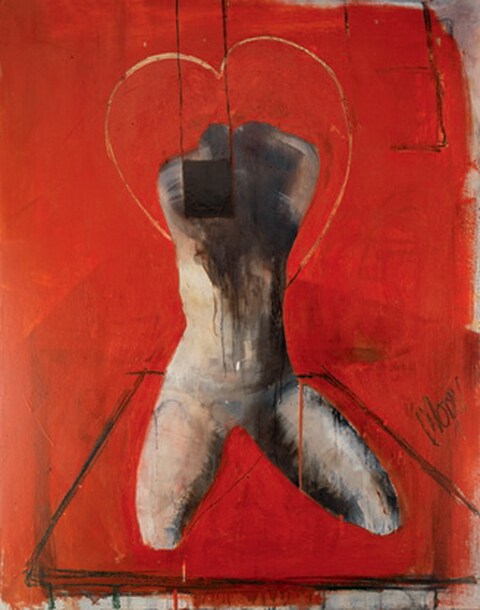 Nude on Table (One Night Stand) by Chris Moon