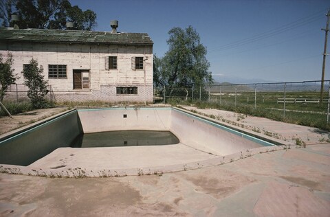 Abandoned Pool, California Ruins, Perris Valley, 1974