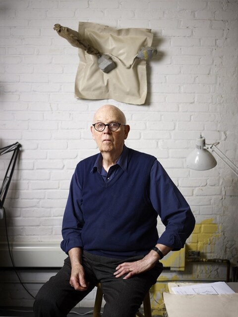 Claes Oldenburg in his studio in New York, 2011