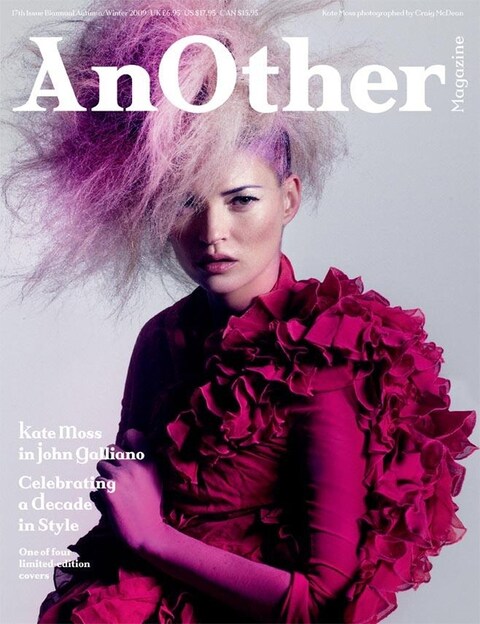 Kate Moss on the cover of AnOther Magazine A/W09