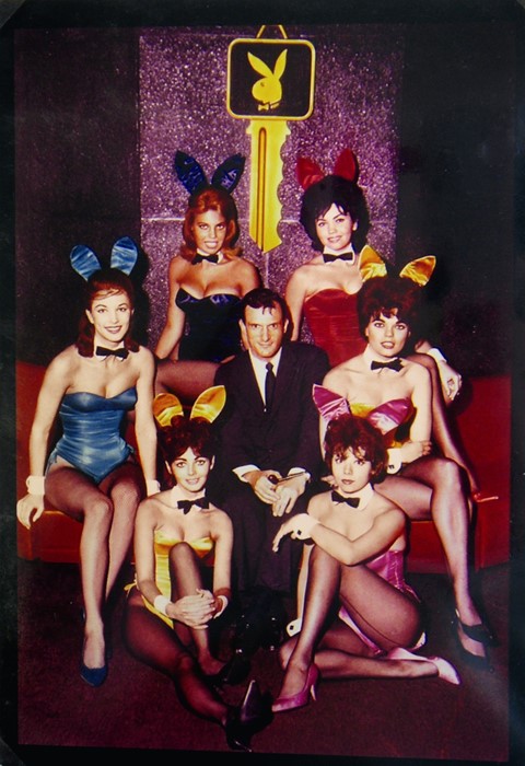 Hefner and the Playboy Bunnies, Chicago Club, 1960