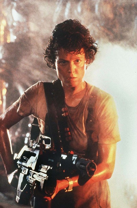 Sigourney Weaver as Ellen Ripley in Alien, 1979