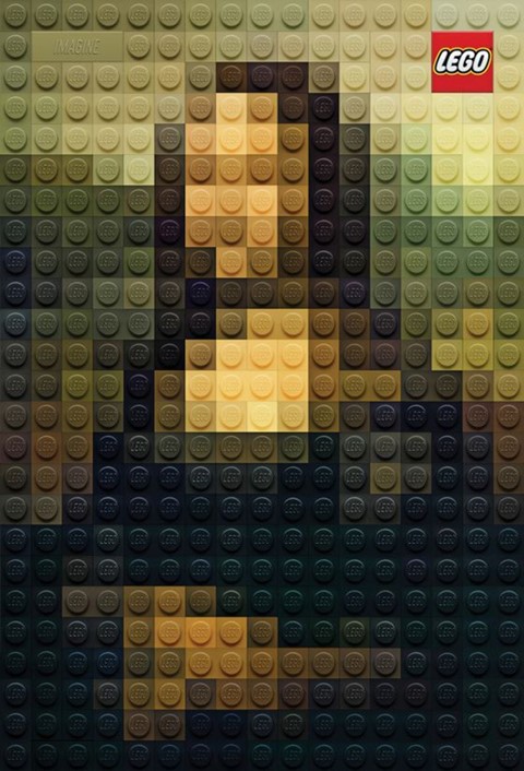Leonardo da Vinci, Mona Lisa, 1503–1517 in Lego