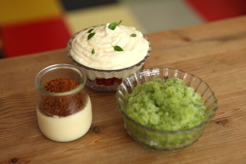 A trio of delicious desserts at Darsham Nurseries