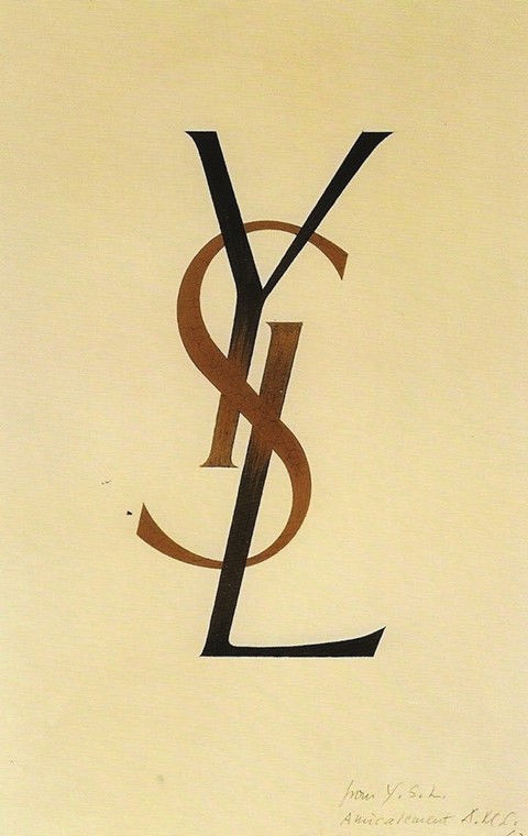 YSL logo, 1961 By Adolphe Mouron Cassandre