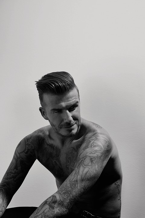 David Beckham in Another Man A/W14