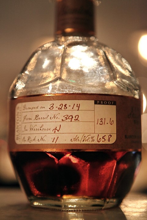 Blanton&#39;s small batch bourbon at the Lockhart bar
