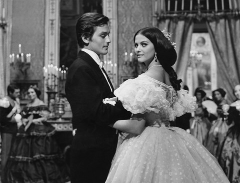 Alain Delon and Claudia Cardinale in The Leopard, 1963