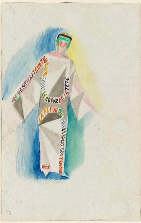 Sonia Delaunay, Dress-Poem no.1329, 1923