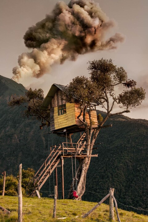 Tungurahua (Throat of Fire) Volcano in Ecuador