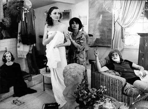 Agnès on set of Lions Love (... and Lies), 1969