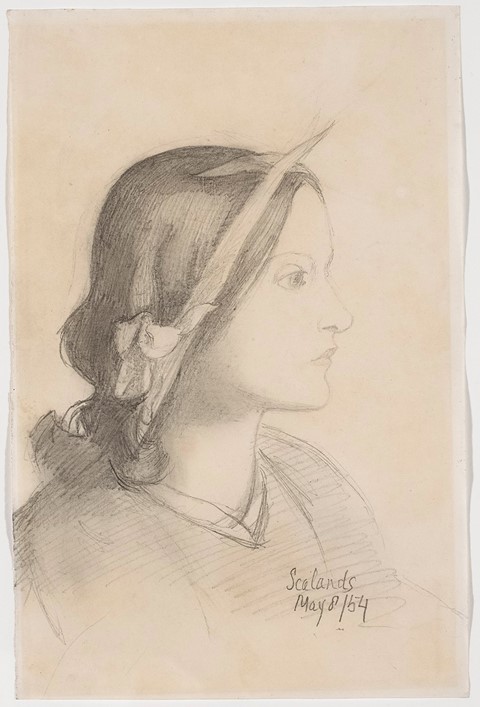 LHM-Dante-Gabriel-Rossetti,-Profile-Portrait-of-El