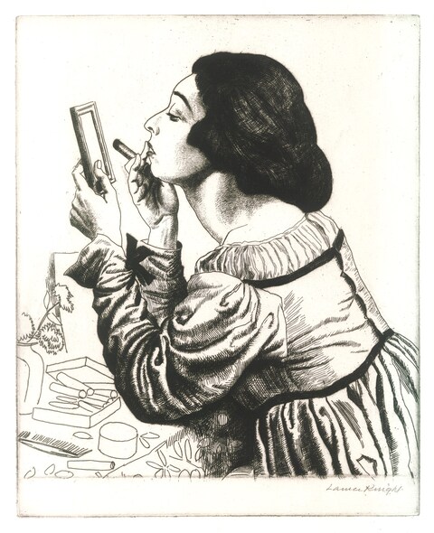LAURA KNIGHT_The Lipstick_courtesy The Fine Art So