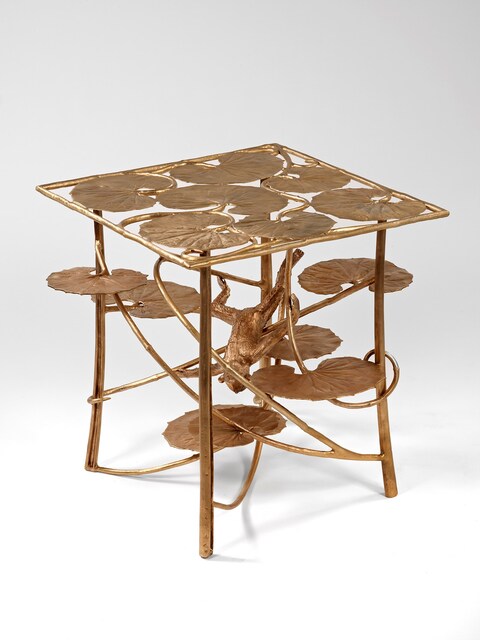 Claude Lalanne, Table Lotus et Singe Carrée en Br