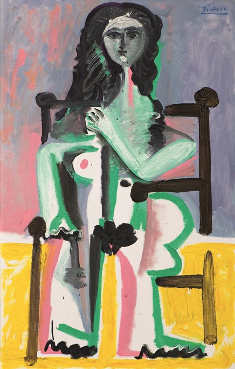 Pablo Picasso, Nu assis dans un fauteuil (II), 1963