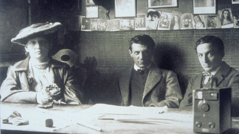 Picasso - met Fernande Olivier en Ramón Reventós