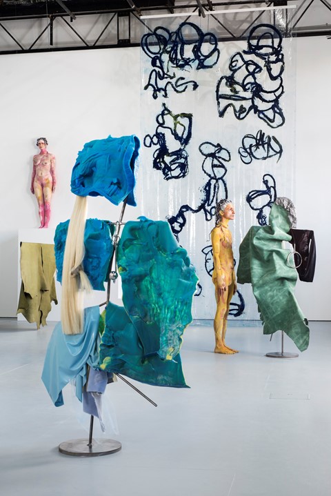 Donna Huanca, SCAR CYMBALS, 2016, performance view