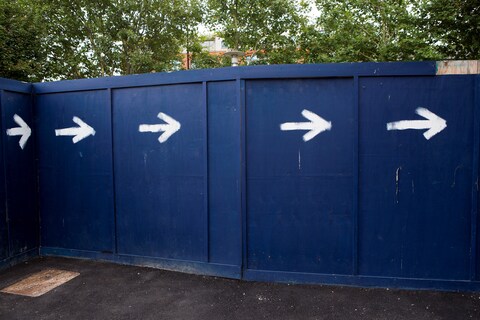 8 Blue Fence from the series Droste Effect, Debris