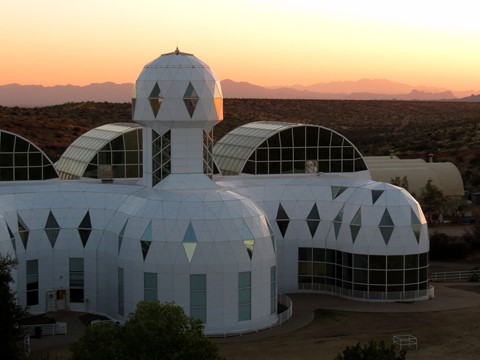 Biosphere_2_Habitat_at_Sunset_-_Flickr_-_treegrow