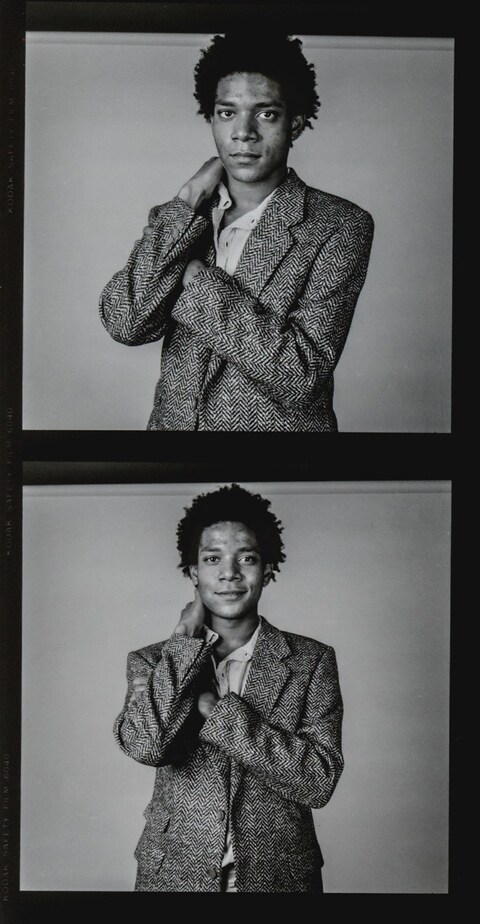 Jean Michel Basquiat fashion style studio Richard Corman