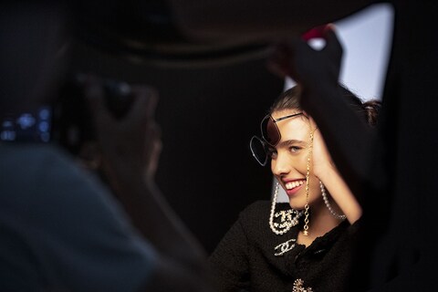 Chanel SS20 Eyewear BTS Pharrell Williams Margaret Qualley