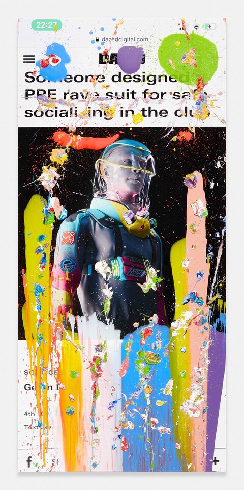 Viral Painting Marc Quinn 2020 coronavirus pandemic lockdown