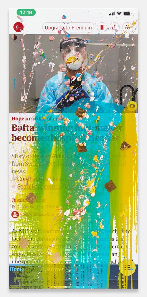 Viral Painting Marc Quinn 2020 coronavirus pandemic lockdown