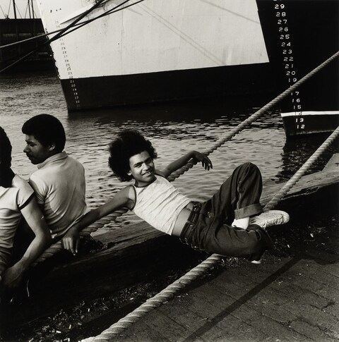 Peter Hujar, Christopher Street Pier #5, 1976