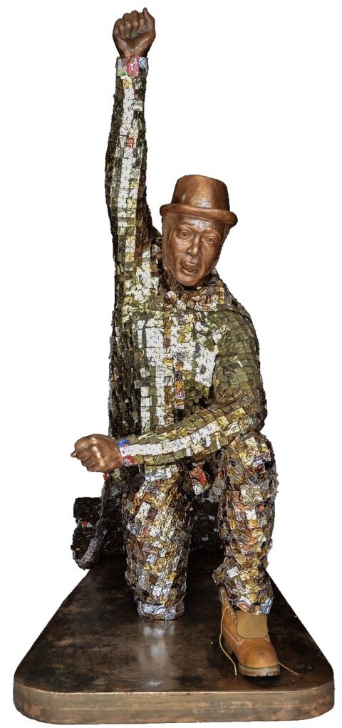 Samson Akinnire, My Name, Mixed Recyclables (beer 