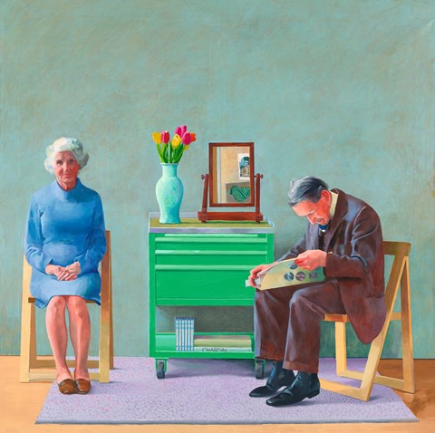 David Hockney, My Parents, 1977, oil on canvas