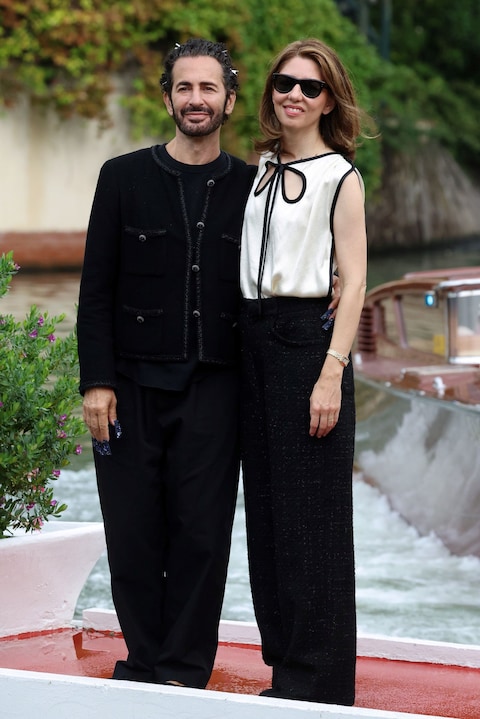 Mark Jacobs y Sophia Coppola en el Festival de Cine de Venecia, 2025