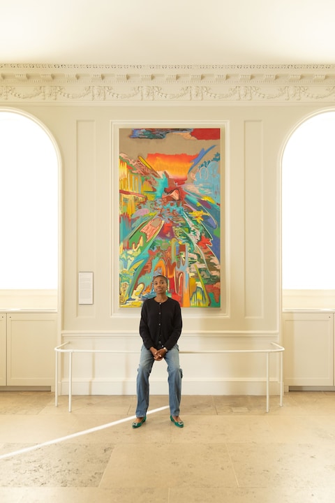 Rachel Jones, Struck, The Courtauld, Londres, pintura
