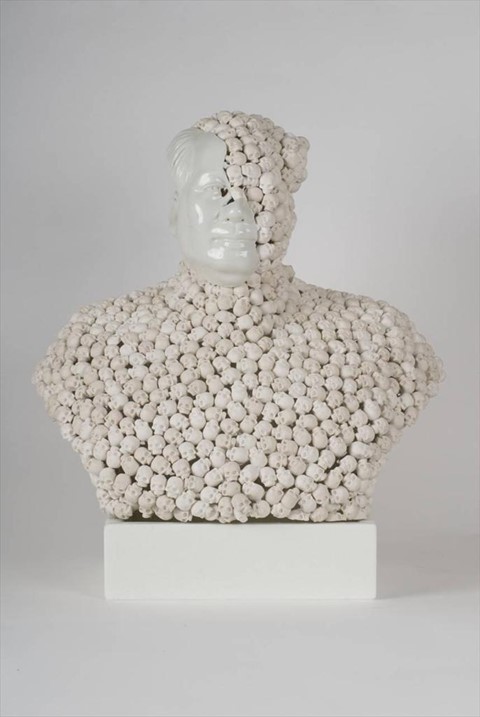 Skull Face Mao, Bouke De Vries, 2010, 20th century Chinese p