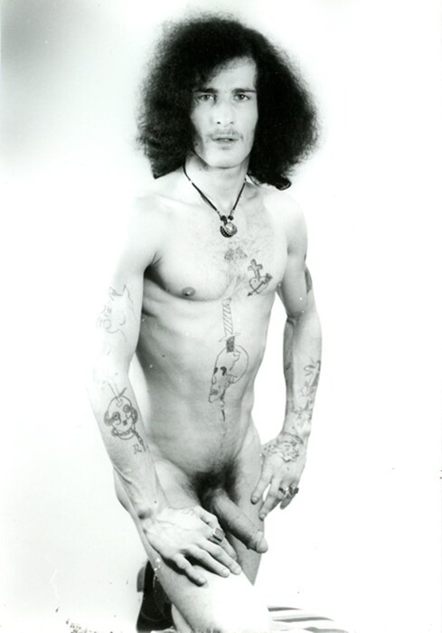 Karlheinz Weinberger, Akt mit Totenkopf Tatoo, 1973