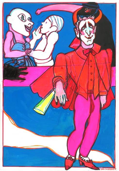 6 Drawing for Die Berliner Zeitung credit Estate o