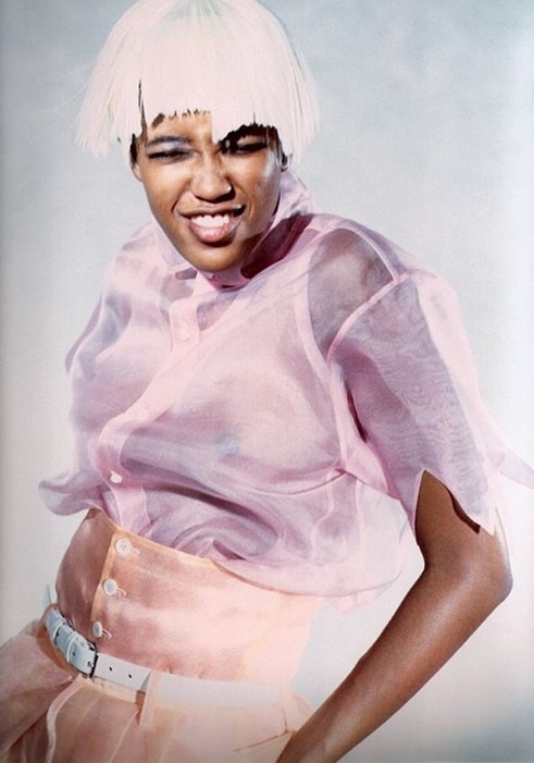Naomi Campbell in Comme des Gar&#231;ons 1989