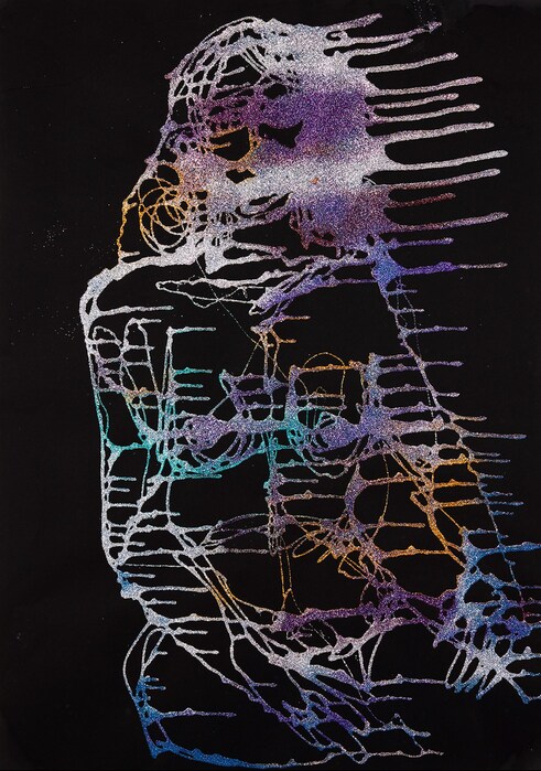 Self-portrait and portrait of Tammy by Christopher Kane