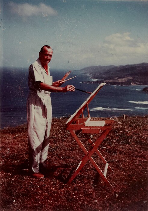 Coward Painting at Firefly, 1961