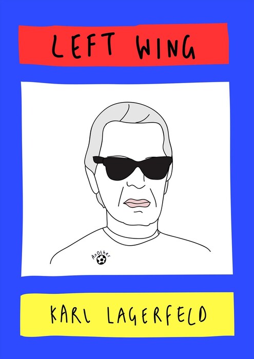 Karl Lagerfeld as left wing