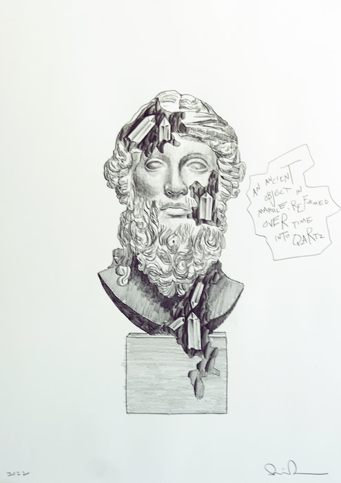 Study for Eroded Bust of Dyonisis (2022)