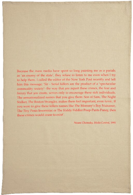 Philosophers Tea Towels – Noam Chomsky