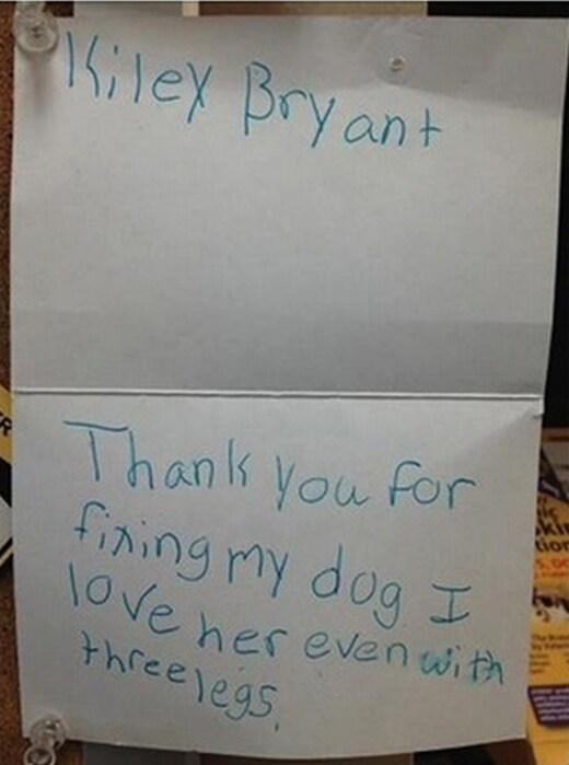 Kiley Bryant's note