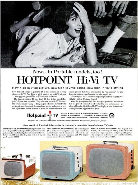 Hotpoint Hi-Vi TVs, 1960s