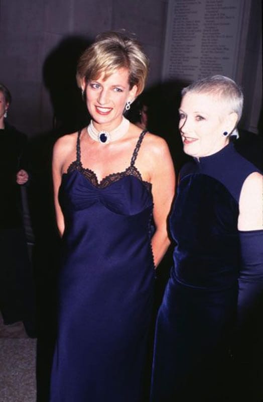 Liz Tilberis and Princess Diana at the The Costume Institute
