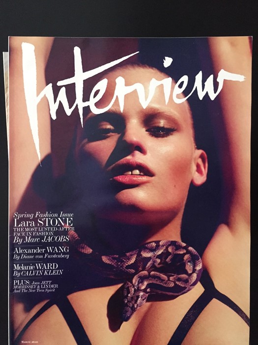 Lara Stone, Interview Magazine, 2010