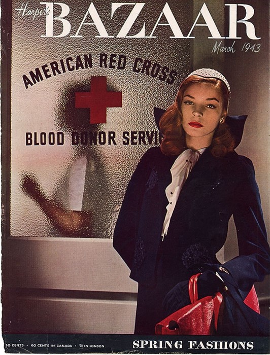Lauren Bacall for Harper's Bazaar, 1943